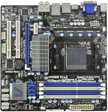 ASRock 890GM PRO3 R2 mATX