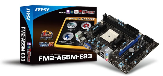 MSI FM2-A55M-E33 mATX