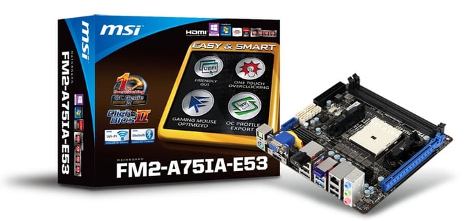 MSI FM2-A75IA-E53 mITX