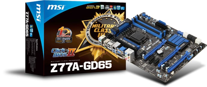 MSI Z77A-GD65 ATX KAMPANJ