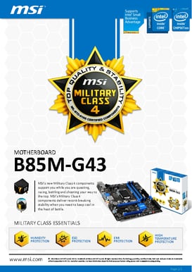 MSI B85M-G43 mATX