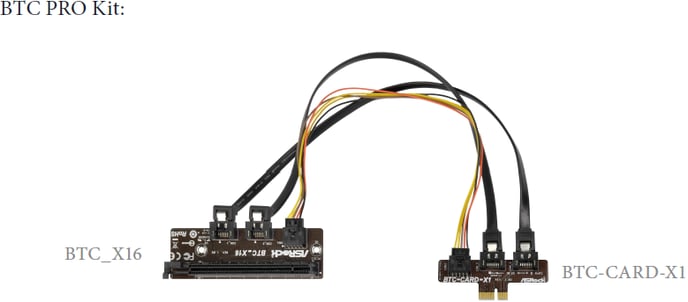 ASRock BTCPro Kit (PCIe riser)