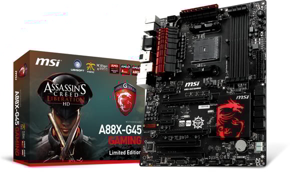 MSI A88X-G45 GAMING FM2+ ATX inkl. AC LHD