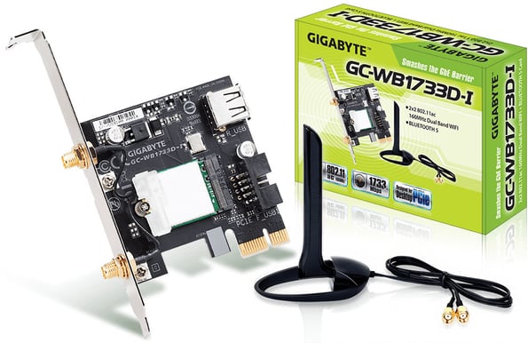 Gigabyte WLAN & Bluetooth 5.0 (PCIe x1)