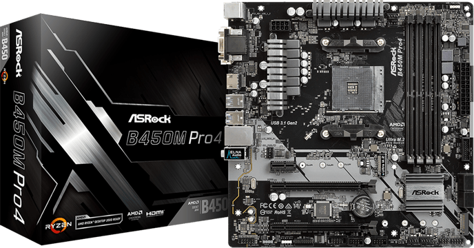 ASRock B450M Pro4