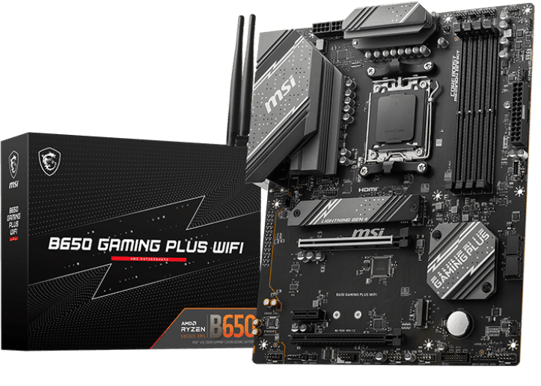 MSI B650 GAMING PLUS WIFI AM5 AMD B650 SATA 6Gb/s ATX Motherboard 