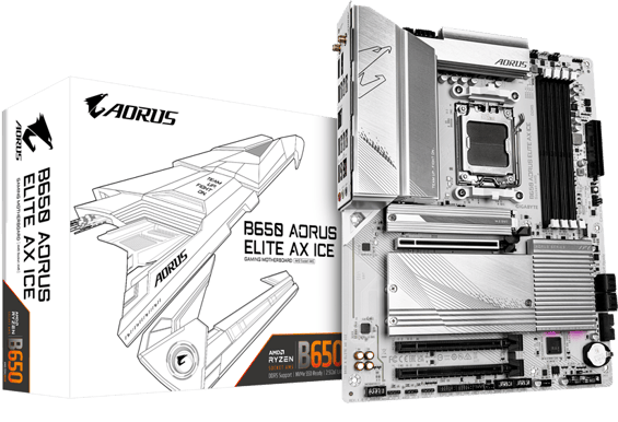 Gigabyte B650 Aorus Elite AX Ice