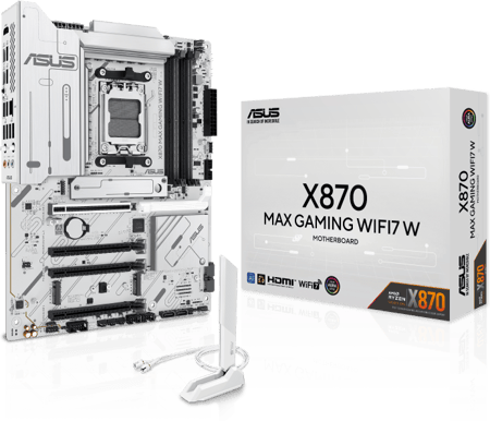 ASUS X870 Max Gaming WIFI 7 White
