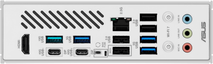 ASUS X870 Max Gaming WIFI 7 White