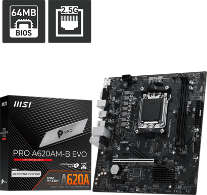 MSI Pro A620AM-B EVO