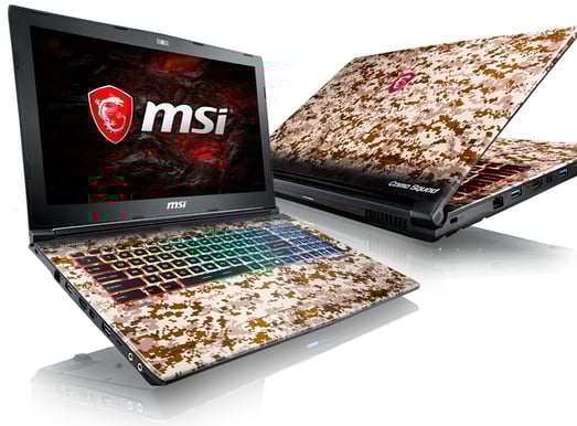 MSI GE62VR 7RF Camo i7 16GB 256GB SSD+1TBHDD GTX 1060