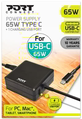 PORT Designs USB-C Notebookladdare Universal 65W