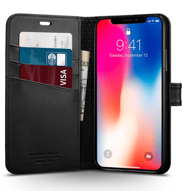 Spigen Wallet S iPhone X Black