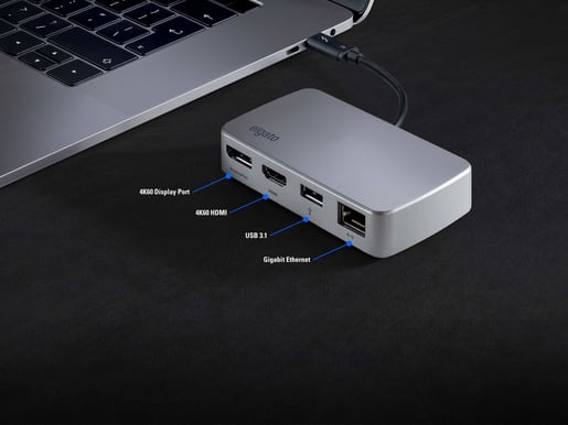 Elgato Thunderbolt 3 Dockningsstation 4 portar Silver