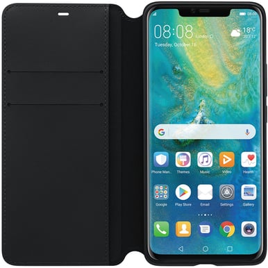 Huawei Mate 20 Pro PU Wallet Svart