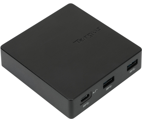 Targus USB-C Dockningsstation 60W PD 8 portar Svart