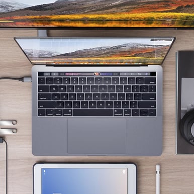 Hyperdrive USB-C Dockningsstation 6 portar Rymdgrå