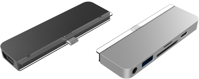 Hyperdrive 6-in-1 USB-C iPad Pro Rymdgrå