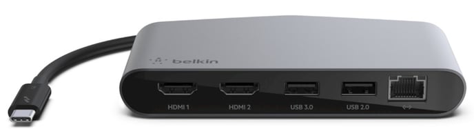 Belkin Thunderbolt 3 minihubb med dual 4K