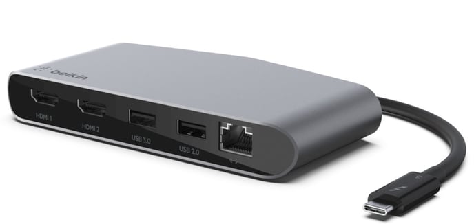 Belkin Thunderbolt 3 minihubb med dual 4K
