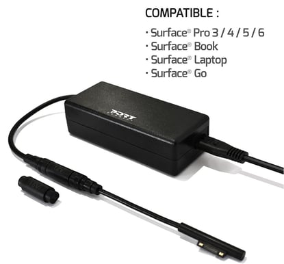 PORT Designs Notebookladdare till Microsoft Surface 60W