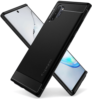 Spigen Rugged Armor Galaxy Note 10+ Svart