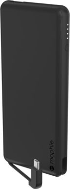 Mophie Powerstation integrerad USB-C-kabel 6000 mAh Svart