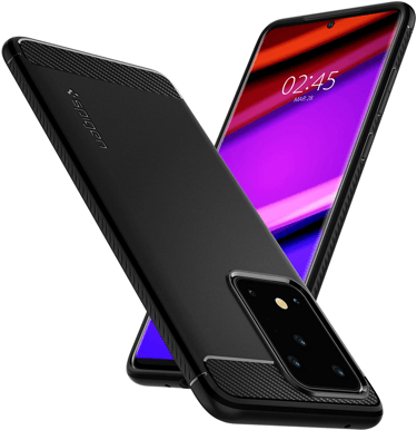 Spigen Rugged Armor Galaxy S20 Ultra Svart