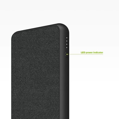Mophie Powerstation integrerad Lightningkabel 6000 mAh Svart