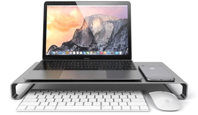 Satechi Monitorstativ Aluminium Slim Rymdgrå