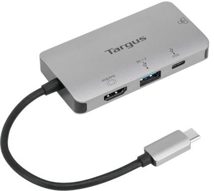 Targus USB-C Dockingningsstation PD 100 W 4 portar Silver