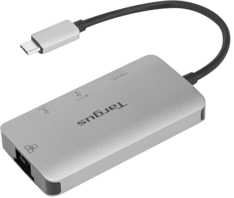 Targus USB-C Dockingningsstation PD 100 W 4 portar Silver