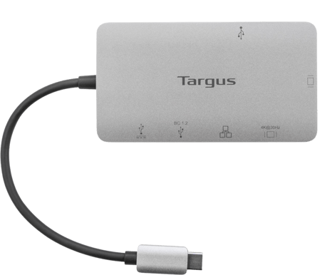 Targus USB-C Dockningsstation PD 100W 6 portar Silver