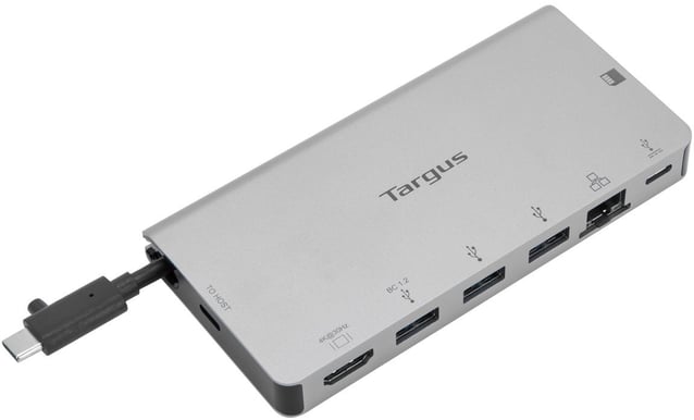 Targus USB-C Dockningsstation PD 100W 8 portar Silver