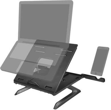 LogiLink Laptopställ 15,6 " Svart