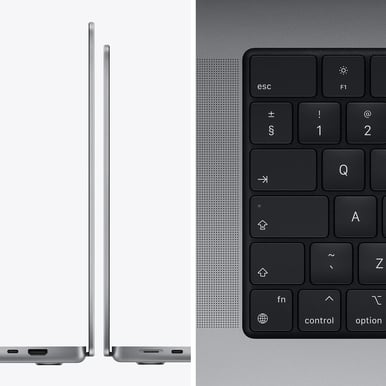 Apple MacBook Pro (2021) - 16,2" | M1 Pro | 16GB | 1TB | Rymdgrå