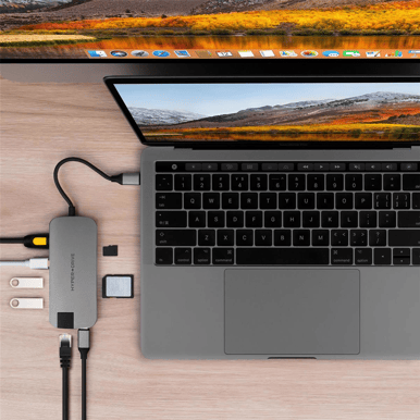 Hyper HyperDrive Slim 8-in-1 USB-C Hub Rymdgrå