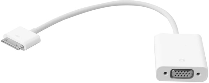 Apple iPad Dock Connector till VGA Adapter