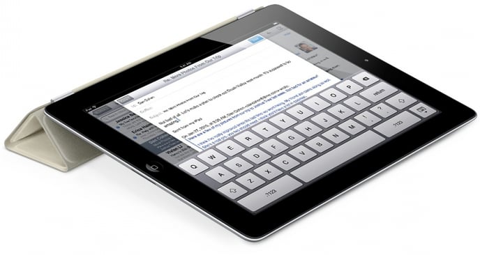 Apple iPad Smart Cover Leather Cream