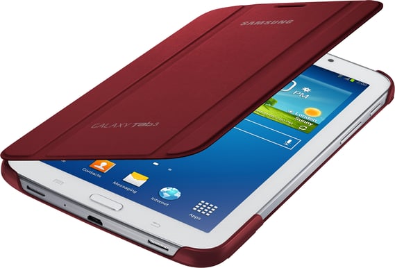Samsung Galaxy Tab 3 7.0 Book Cover Case Röd
