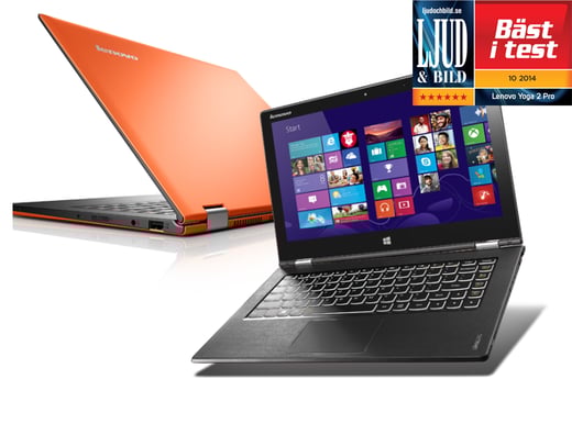 Lenovo Yoga 2 Pro - i7, 8GB, 256GB SSD, 13,3" QHD+, Orange