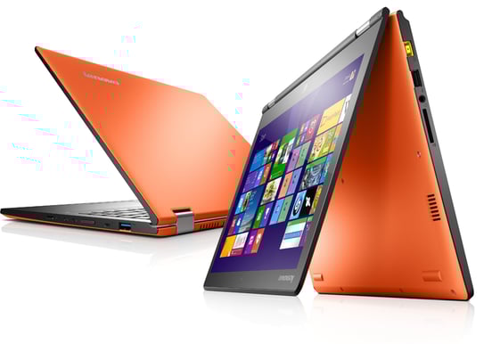 Lenovo Yoga 2 13 - i3, 4GB, 360° vridbar FullHD-skärm, Orange