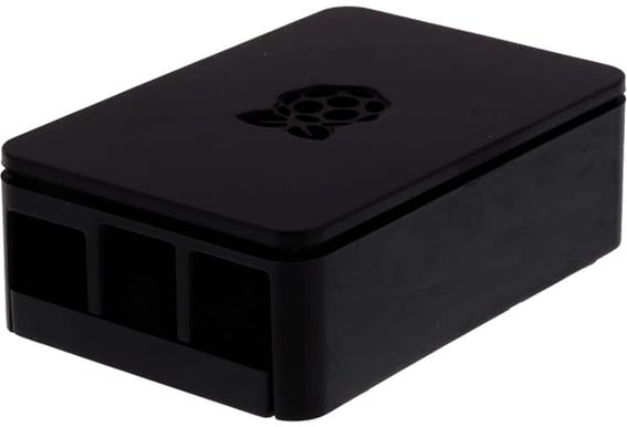 Chassi till Raspberry PI, Modell B+/Pi 2 -Svart
