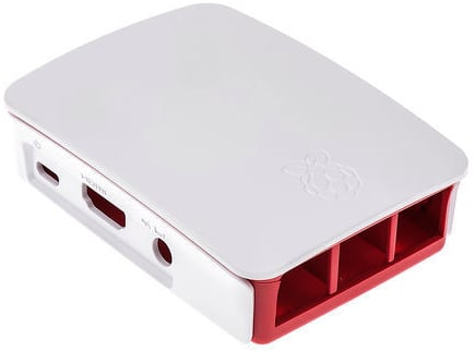 Chassi till Raspberry PI, Modell B+/Pi 2 -Vit/Röd