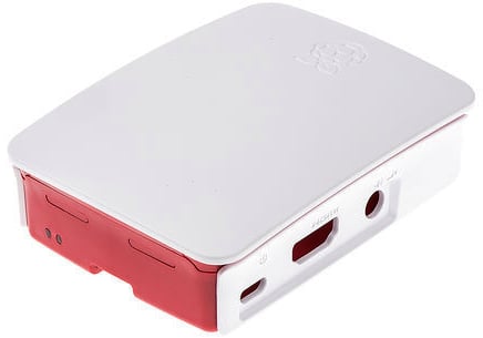 Chassi till Raspberry PI, Modell B+/Pi 2 -Vit/Röd
