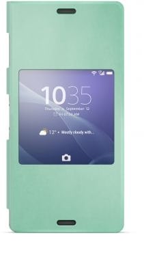 Sony Xperia Z3 Style Cover Silver Green