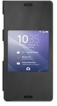 Sony Xperia Z3 Style Cover Svart