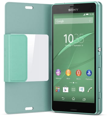 Sony Xperia Z3 Compact Style Cover Silver/grön