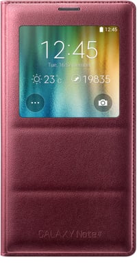 Samsung Galaxy Note 4 S View Cover Plommon