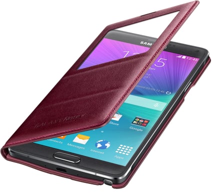 Samsung Galaxy Note 4 S View Cover Plommon